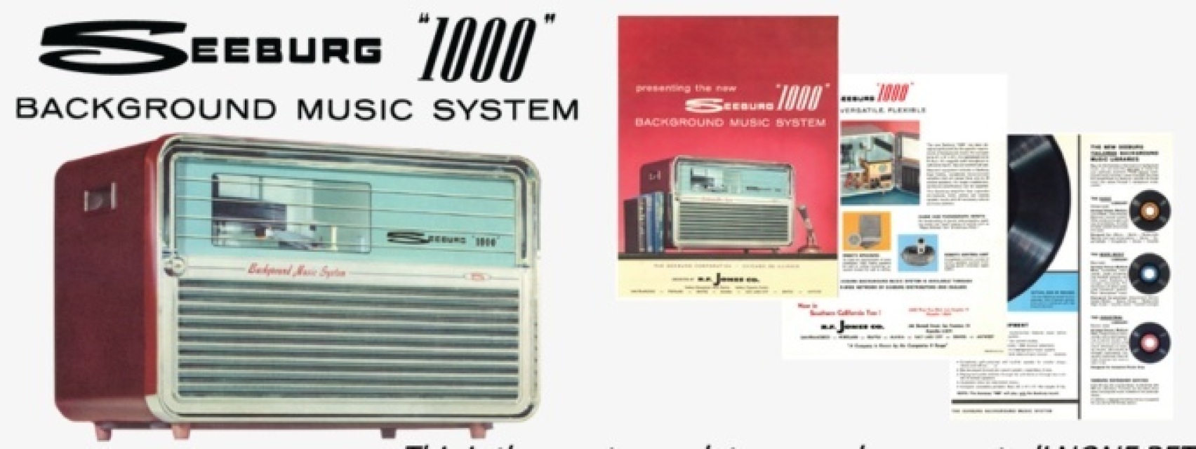 Seeburg 1000 Background Music Systems and Accessories Rare Engineers Manual 
