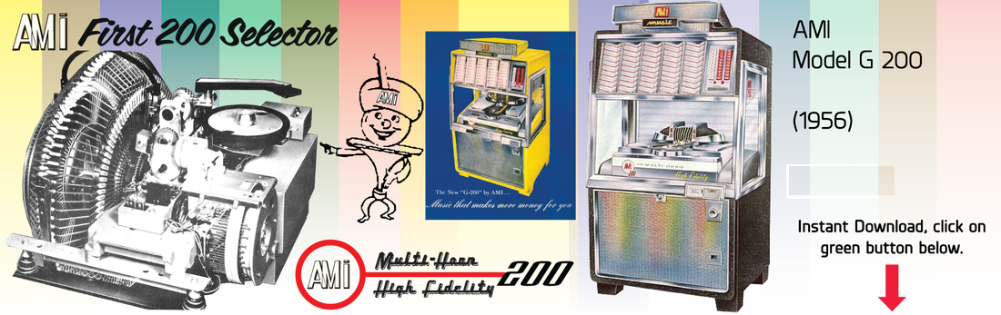 AMI G-200 Jukebox Manual and Mailer (1956)