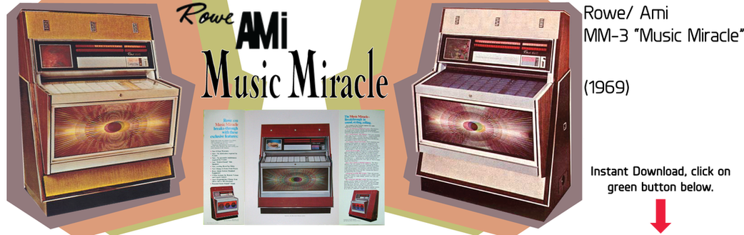 Rowe AMI MM-3 “Music Miracle” (1969) Manual and 1 Sheet Brochure