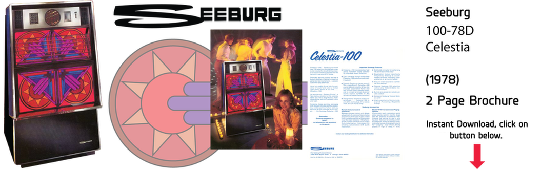 Seeburg 100-78D Celestia (1978) 2 Page Brochure