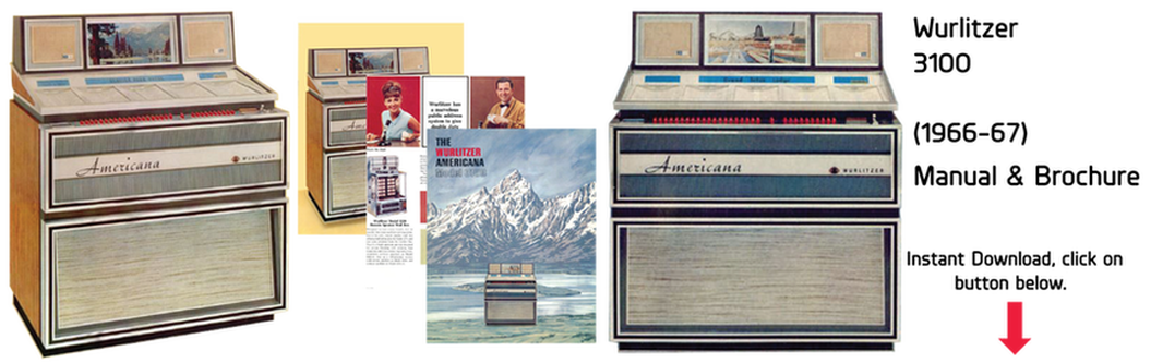 Wurlitzer 3100 “Americana” Manual & Brochure