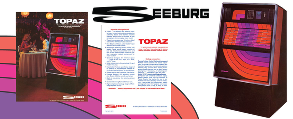 Seeburg 100-77D Topaz (1977) 2 Page Brochure