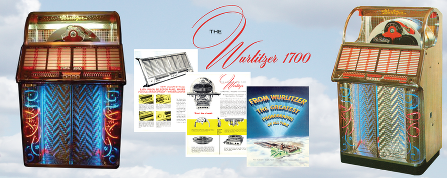 Wurlitzer  1700, 1700F (1954) Parts Section, Record Changer, Selector System Manuals, & Brochure