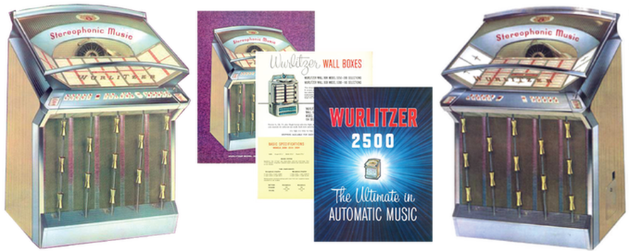 Wurlitzer Model 2500, 2510, 2504 (1961) Manual & Brochures