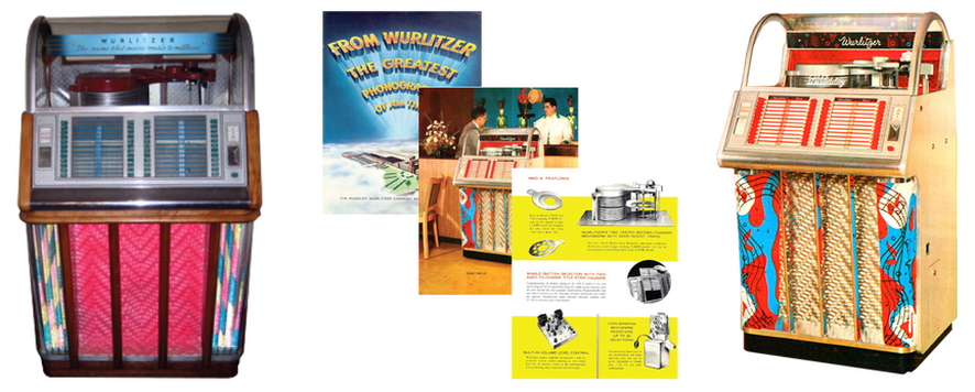 Wurlitzer Model 1600, 1600-A, 1650, 1650-A (1953-54) Manual & 6 Page Brochure