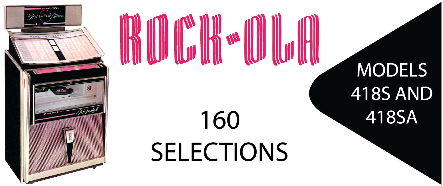 Rock-Ola 418S and 418SA Rhapsody II Service Manual & Parts Catalog