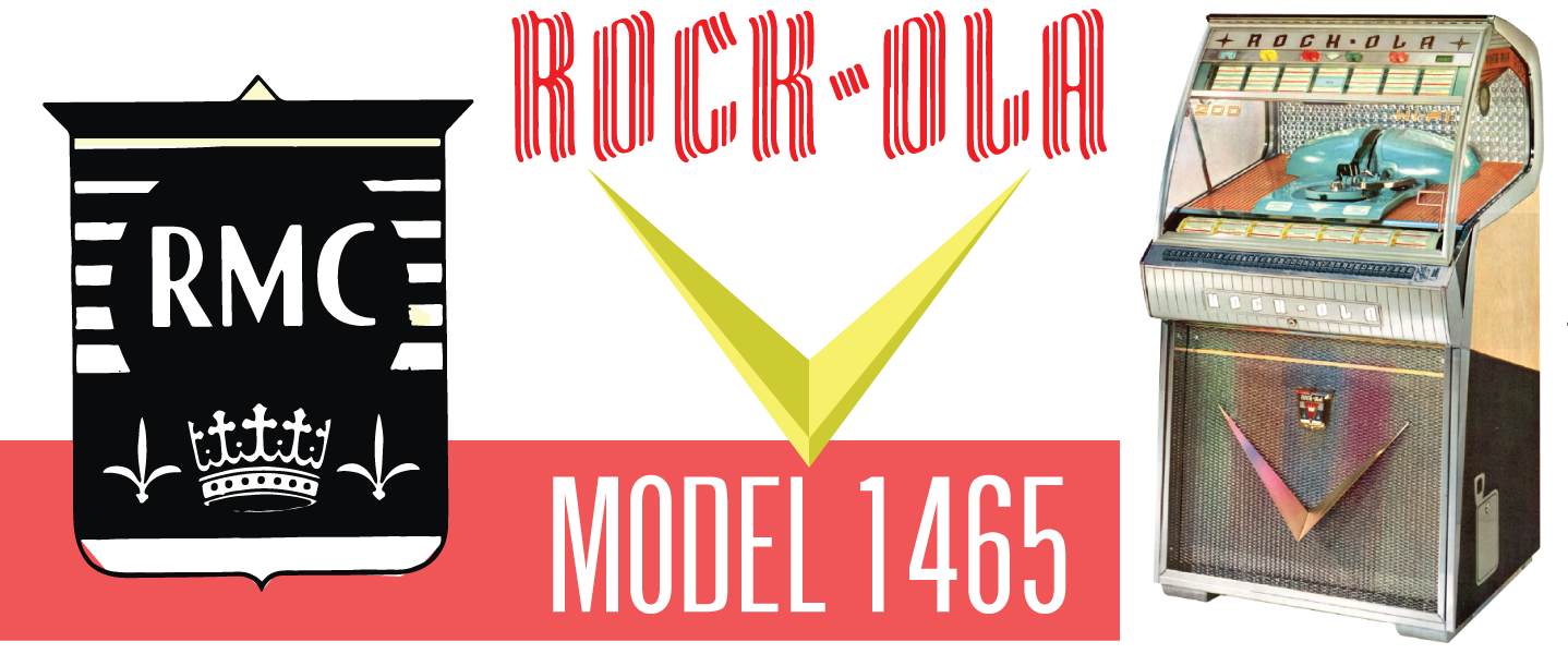 Rock Ola Model 1465 Installation Manual, Service Manual and Parts List