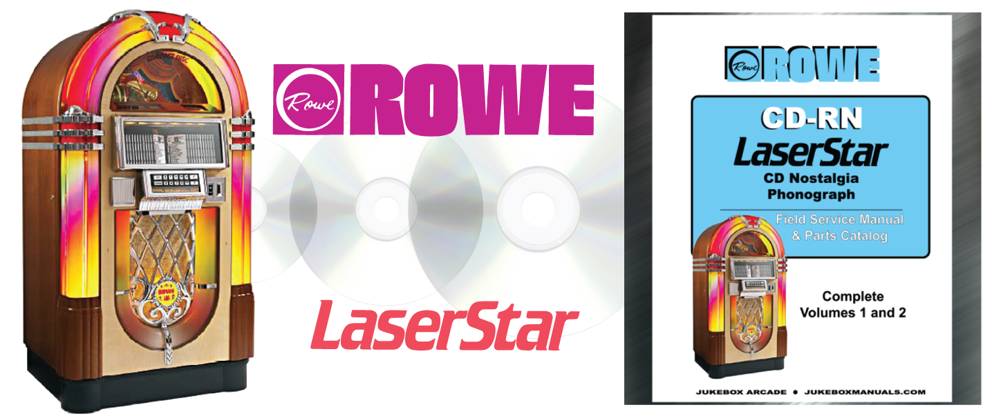 Rowe CD-RN LaserStar Nostalgia Service & Parts Manuals