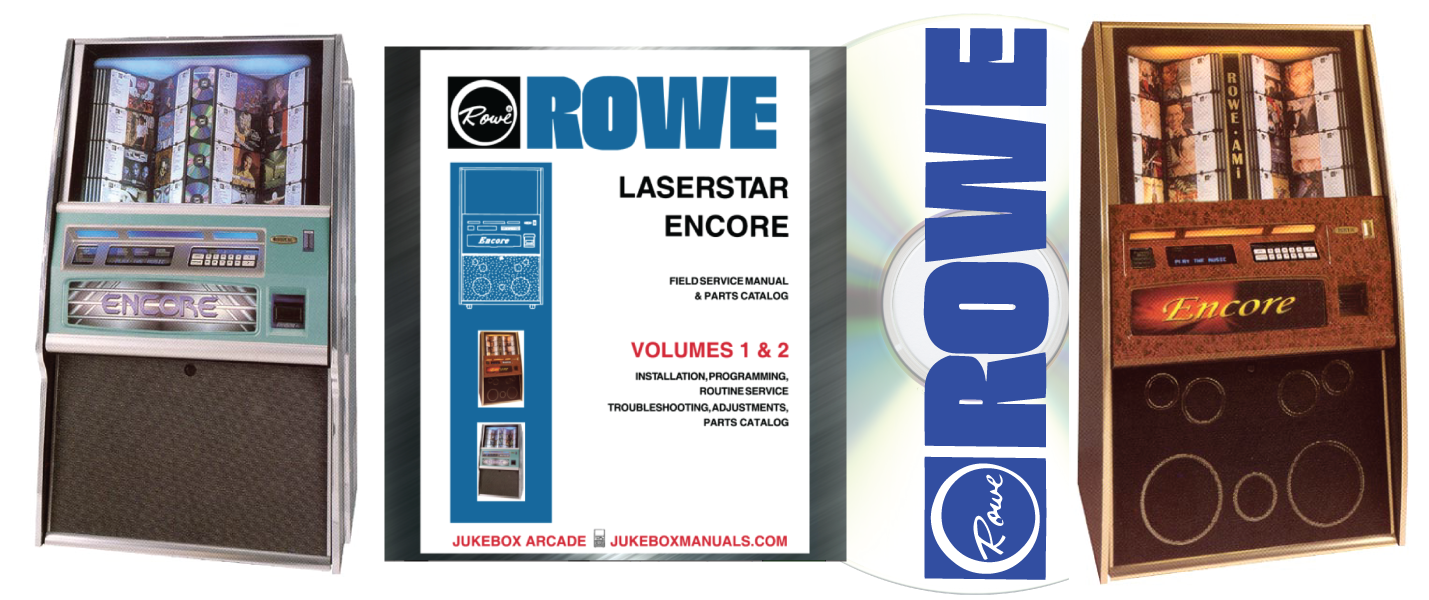 Rowe LaserStar Encore Installation, Service and Parts Manuals