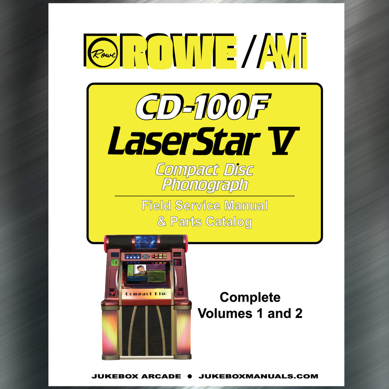 ROWE CD-100B LaserStar Service & Parts Manuals with Troubleshooting 2 Volume Set 