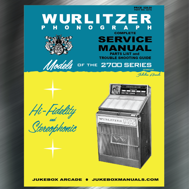 Parts Lists & Troubleshooting Wurlitzer 3100 Americana Jukebox Service Manual 