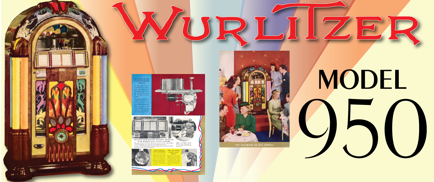 Wurlitzer Model 950 Service Instructions, Amplifier Schematic & 7 Page Brochure